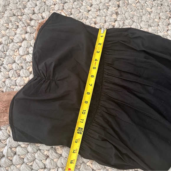 Gucci Lace-Trim Cotton Maxi Dress black size 40 - Picture 7 of 9